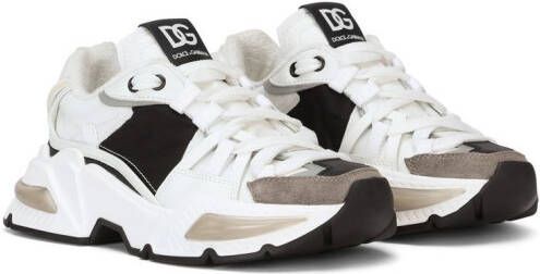 Dolce  Gabbana Kids Airmaster panelled sneakers White