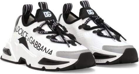 Dolce  Gabbana Kids Airmaster panelled sneakers White