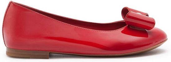 Dolce  Gabbana Kids bow-detail ballerina shoes Red