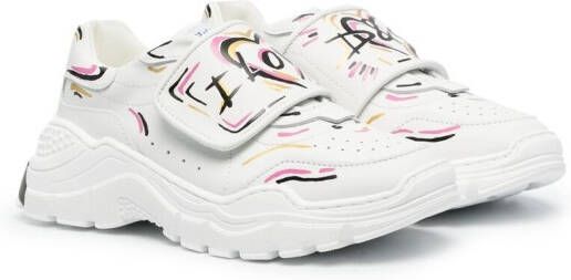 Dolce  Gabbana Kids Daymaster printed sneakers White