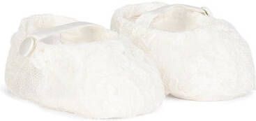 Dolce  Gabbana Kids lace-detail Mary Jane shoes White