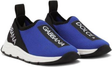 Dolce  Gabbana Kids Sorrento slip-on sneakers Blue