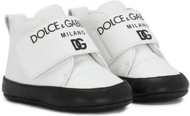 Dolce  Gabbana Kids DG Milano leather sneakers White