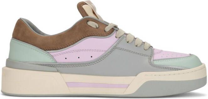 Dolce  Gabbana New Roma leather sneakers Grey