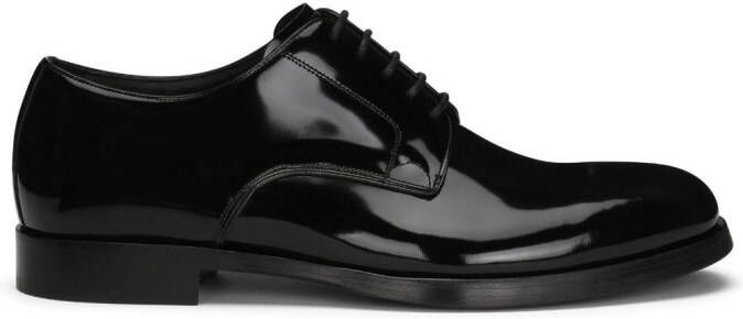 Dolce  Gabbana leather derby shoes Black