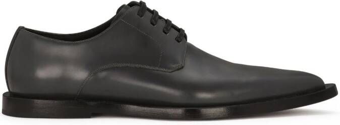 Dolce  Gabbana leather derby shoes Black