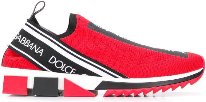 Dolce  Gabbana Sorrento knit sneakers Red