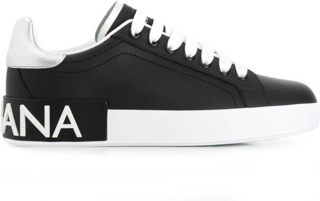 Dolce  Gabbana Portofino leather sneakers Black