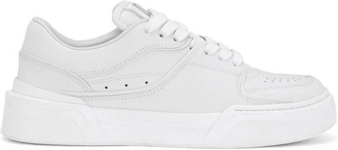Dolce  Gabbana New Roma leather sneakers White