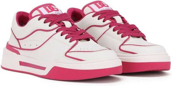 Dolce  Gabbana New Roma leather sneakers White