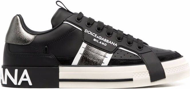 Dolce  Gabbana 2.Zero Custom leather sneakers Black