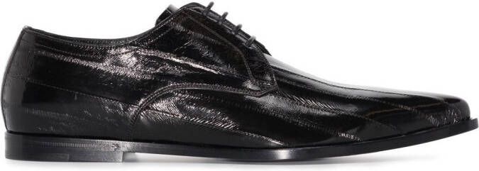 Dolce  Gabbana point-toe Derby shoes Black