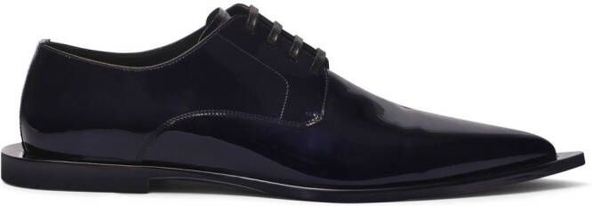 Dolce  Gabbana patent leather derby shoes Black