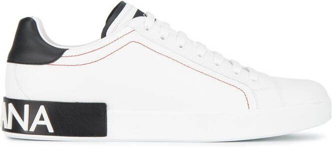 Dolce  Gabbana Portofino lace-up sneakers White