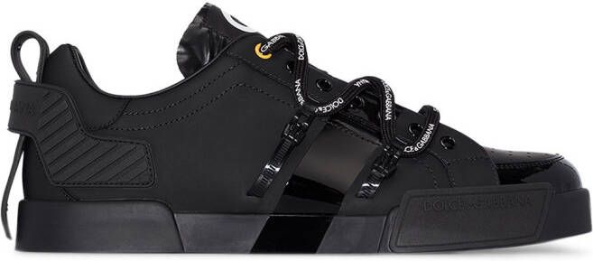 Dolce  Gabbana Portofino leather sneakers Black