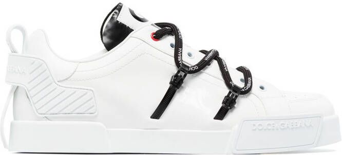 Dolce  Gabbana Portofino leather sneakers White