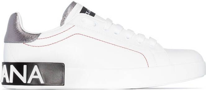 Dolce  Gabbana Portofino leather sneakers White