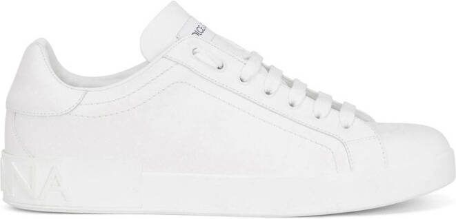 Dolce  Gabbana Portofino leather sneakers White