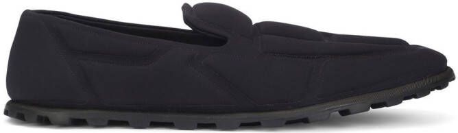Dolce  Gabbana quilted-finish round-toe slippers Black