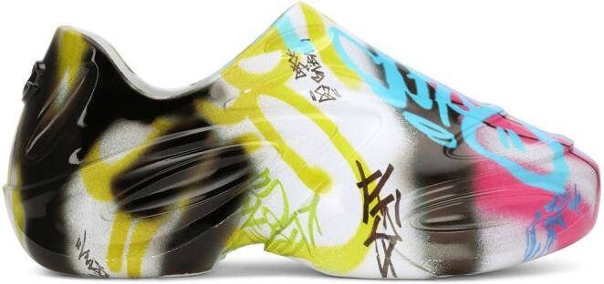 Dolce  Gabbana Toy graffiti-print low-top sneakers White