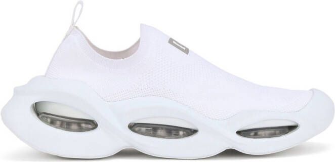 Dolce  Gabbana Wave logo-detail slip-on sneakers White