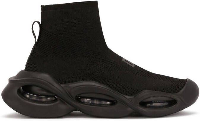 Dolce  Gabbana Wave mid-top sneakers Black