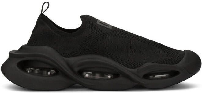 Dolce  Gabbana Wave slip-on sneakers Black