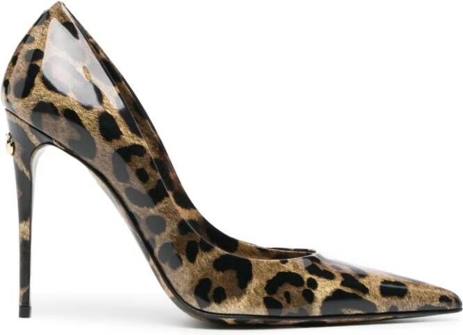 Dolce  Gabbana x Kim 110mm leopard-print pumps Brown