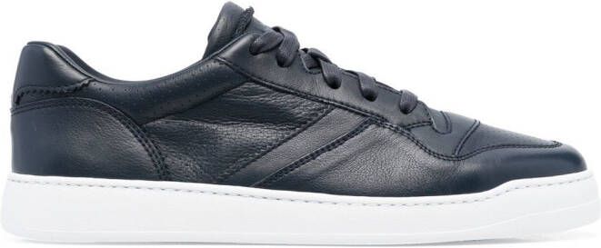 Doucal's panelled low-top sneakers Blue