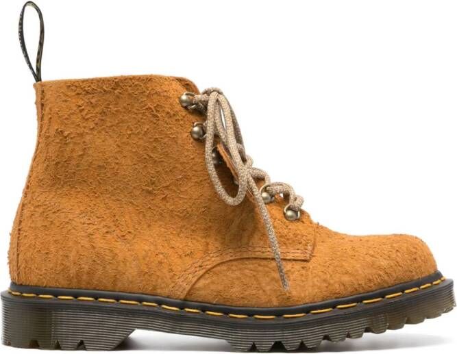 Dr. Martens 101 lace-up suede boots Brown