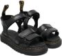 Dr. Martens Kids logo-print open-toe sandals Black - Thumbnail 1