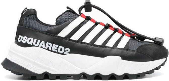 DSQUARED2 logo-print drawstring sneakers Black