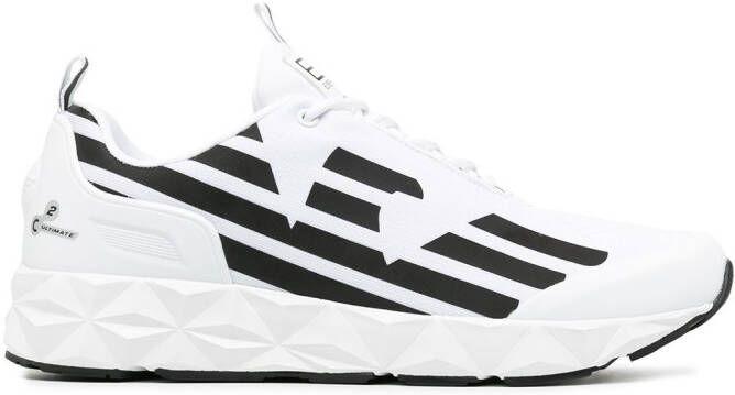 Ea7 Emporio Ar i two-tone lace-up sneakers White