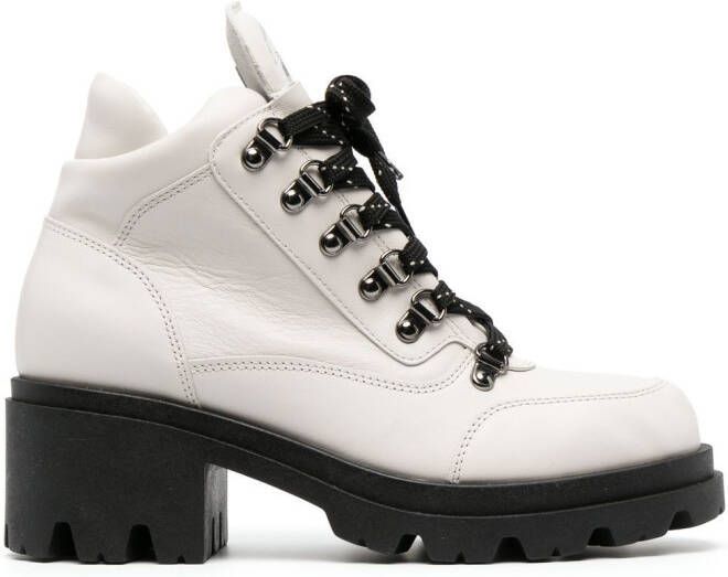 Emporio Armani Chalet Collection 60mm hiking boots White