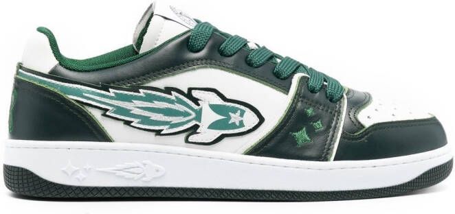 Enterprise Japan Rocket M panelled lace-up sneakers White