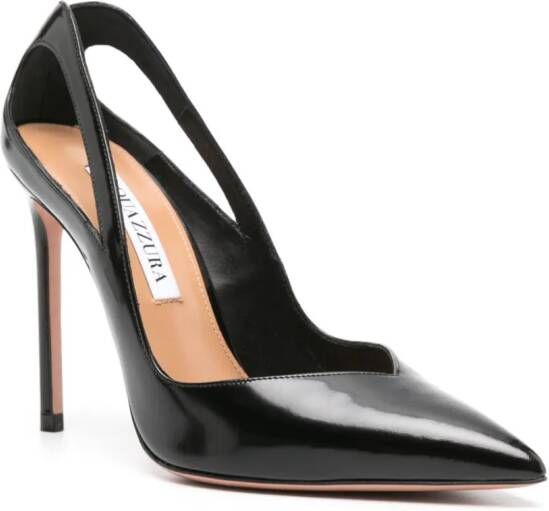 Aquazzura Sheeva 105mm cut-out pumps Black