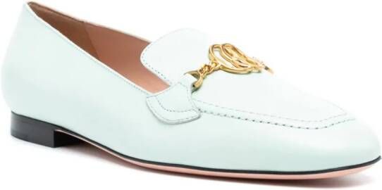 Bally Daily Emblem leather loafers Green