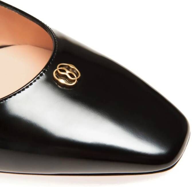 Bally Sylt 45mm slingback leather pumps Black
