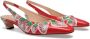 Bally Sylt 35mm strawberry-print leather pumps Red - Thumbnail 2
