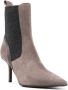 Brunello Cucinelli Monili chain-detail leather 85mm boots Grey - Thumbnail 1