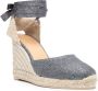 Castañer 90mm Carina wedge espadrilles Grey - Thumbnail 1
