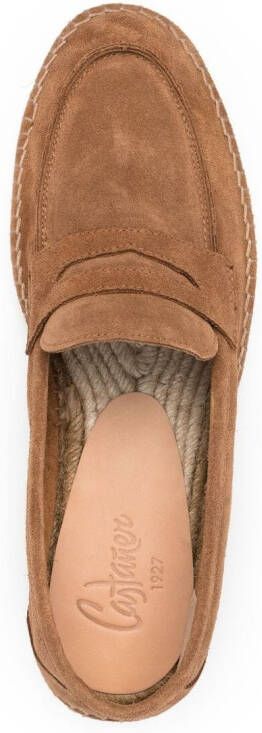 Castañer Nacho suede loafer espadrilles Brown