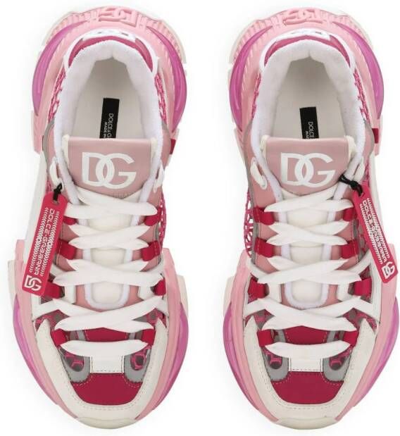 Dolce  Gabbana Airmaster chunky mesh sneakers Pink