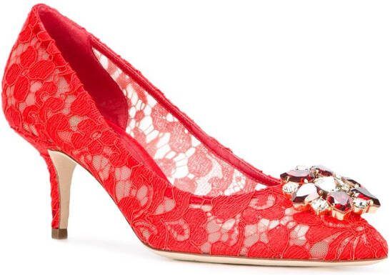 Dolce  Gabbana 70mm Bellucci heeled pumps Red - Picture 1