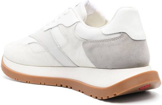 DSQUARED2 colour-block panelled leather sneakers White