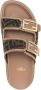 FENDI logo-print leather sandals Green - Thumbnail 3