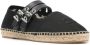 GANNI logo-embossed espadrilles Black - Thumbnail 1