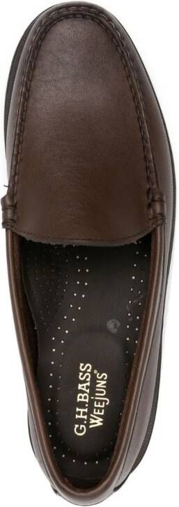 G.H. Bass  Co. Weejuns leather loafers Brown