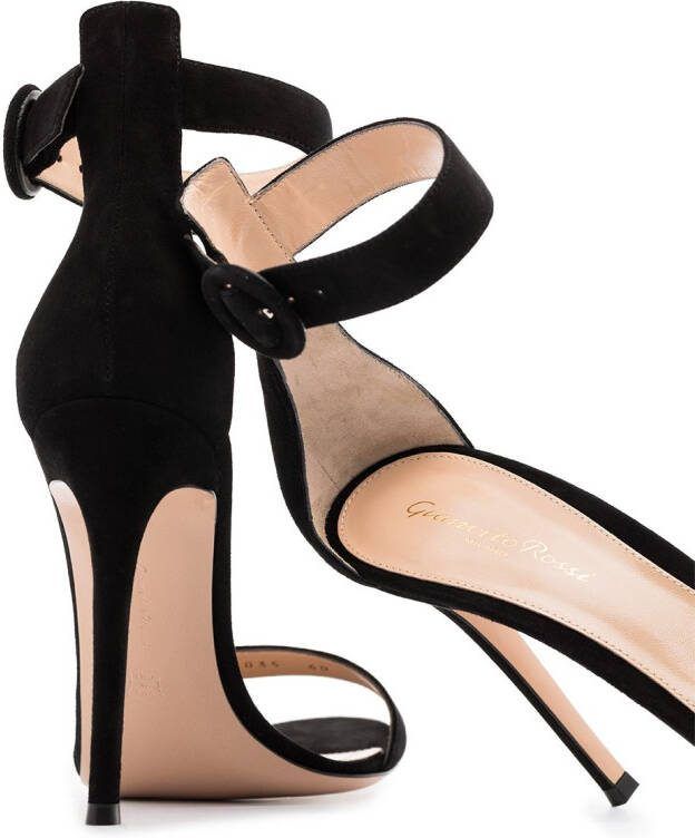 Gianvito Rossi Portofino 105mm suede sandals Black - Picture 1