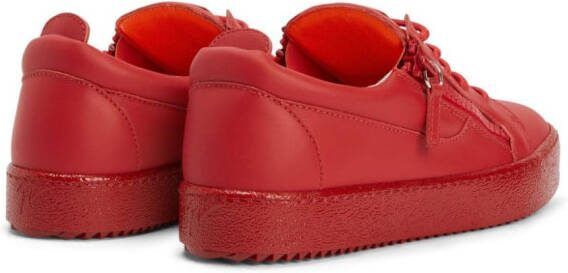 Giuseppe Zanotti Nicki zip-detail sneakers Red